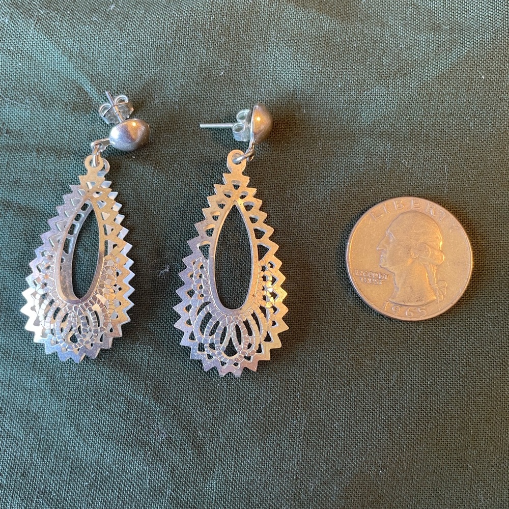 Silver earrings